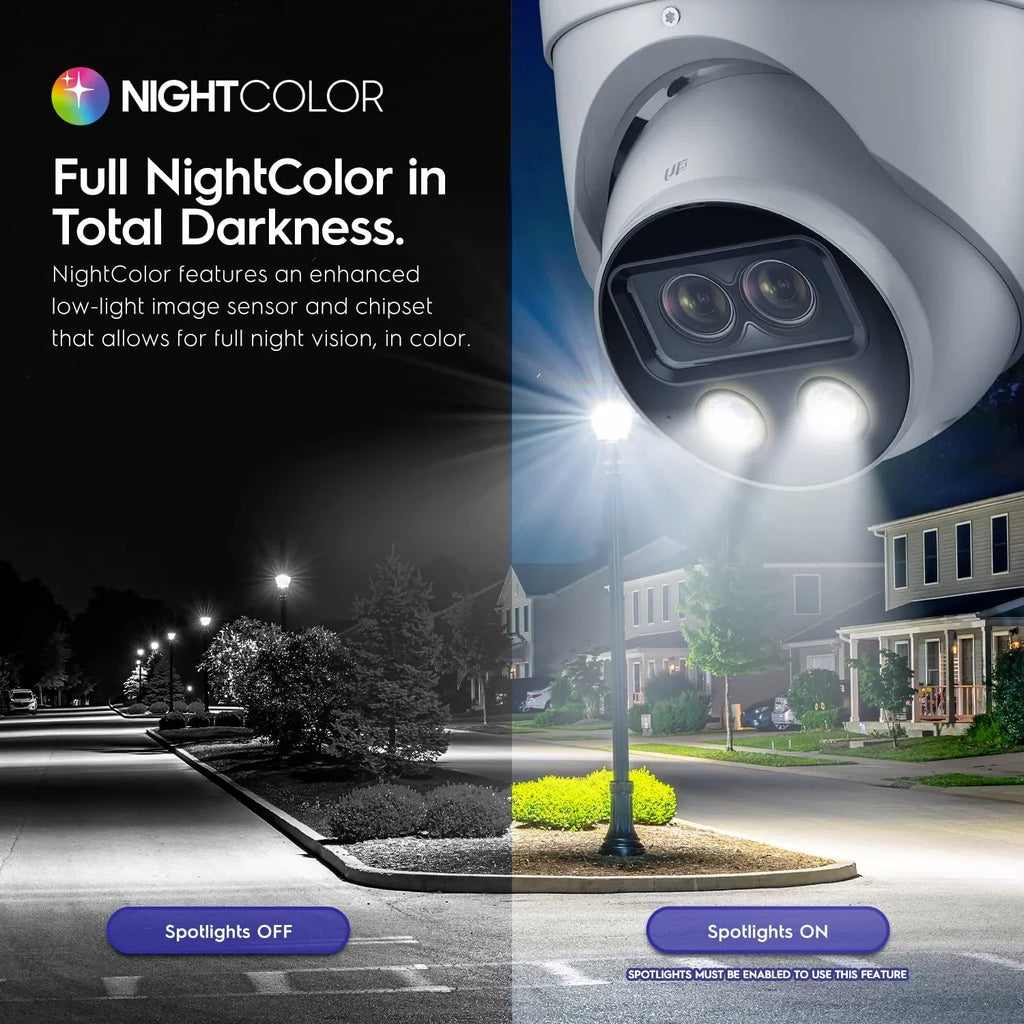 8MP Security Camera, x Turret 4K Amcrest POE (2 IP (2 @25fps, 2K) x Outdoor 4MP) Dual-Lens AI