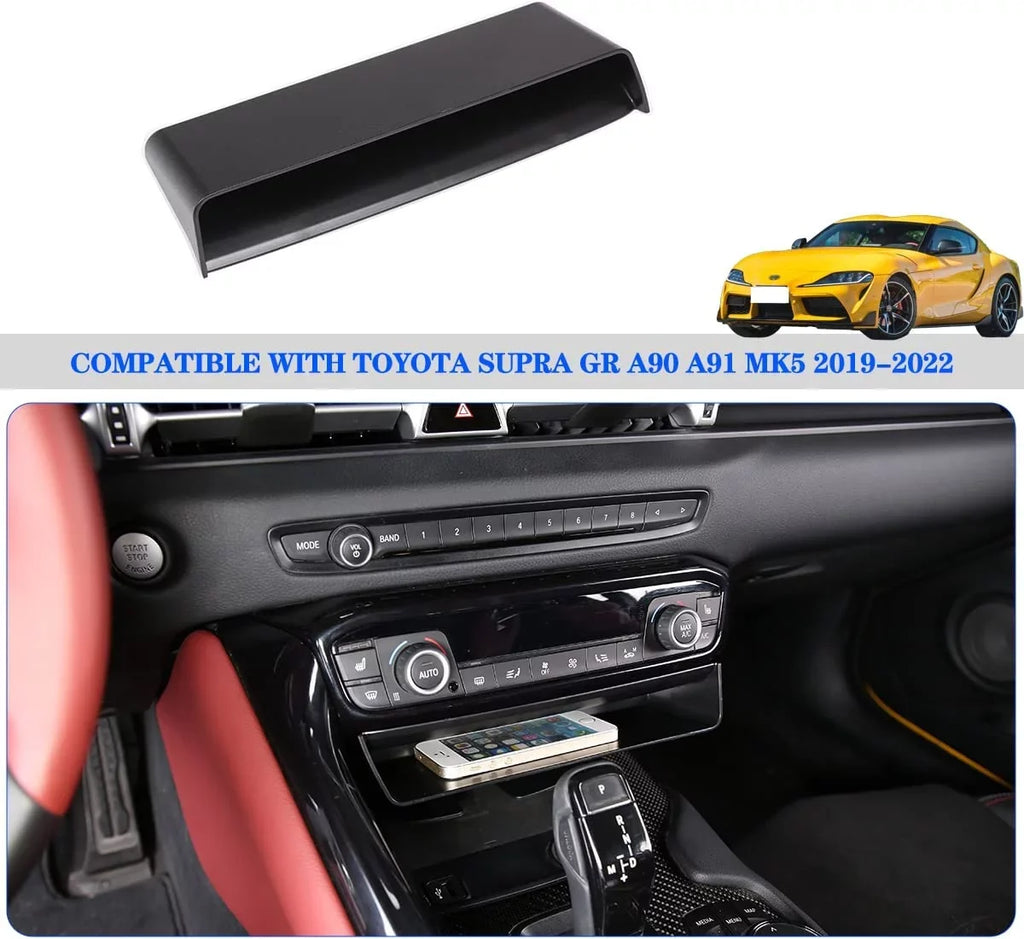 Organizer, MK5 ABS 1PCS, GR Supra for Center Accessories, Box, Suiatable Toyota Console Interior Storage Black Storage Auto TINKI A90 Storage 2019-2022 Console Tray A91