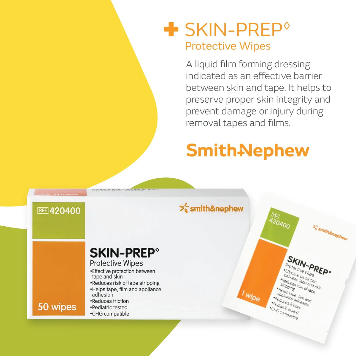 PREP Wipes 5 & pc. boxes 250 Nephew Smith Protective SKIN
