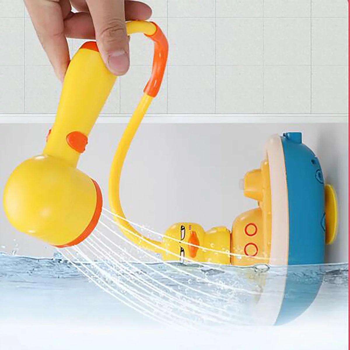 Revolving Ducks Kinds Water TOys, YHAIOGS Electric Shower of 3 Spray TOys, Ship Baby