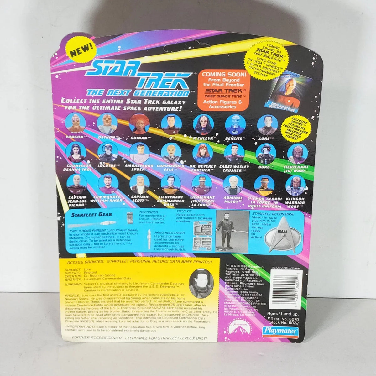 Lore The Star Trek inch Action Next Figure 4 Generation