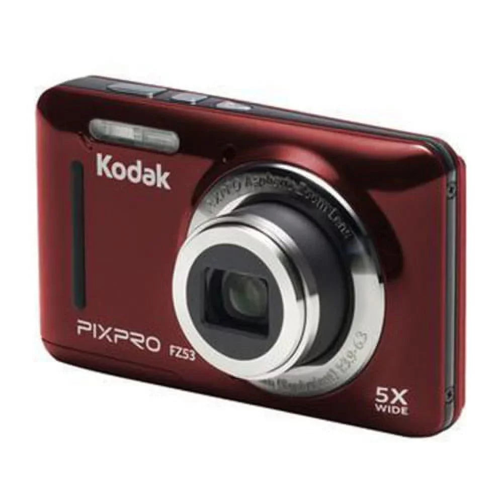Case PIXPRO Kodak Camera and (Red) Digital Card Memory FZ53 with Zoom Friendly