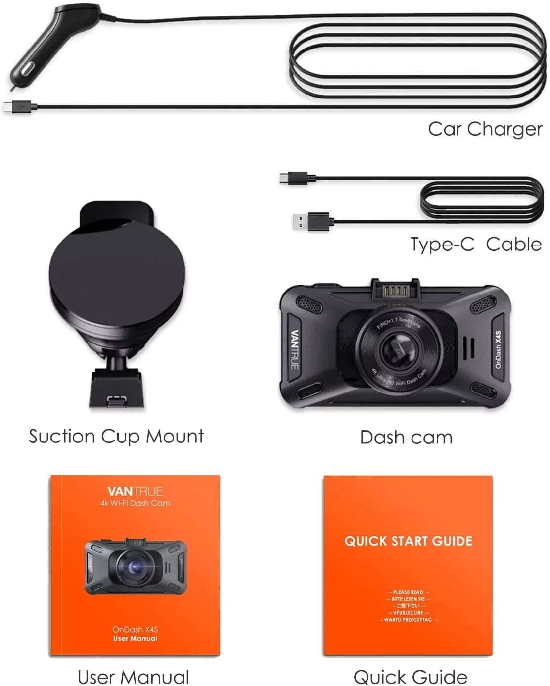 WiFi G-sensor Night W) for 5 Ghz/2.4Ghz WDR, Cars, Superior (X4S with Vantrue 2160PX30FPS Dash Car Cam Cam Dash UHD GPS, Camera and Vision APP, 24/7 Monitor, 4K Parking Wireless with Vantrue