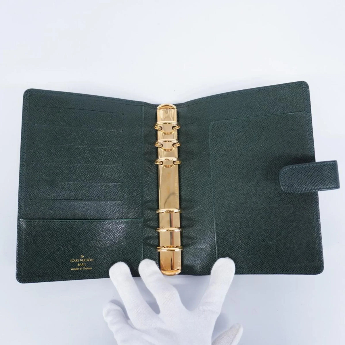 Louis Agenda (Good) Episea Vuitton MM Notebook Pre-Owned R20403 Taiga Cover Men's