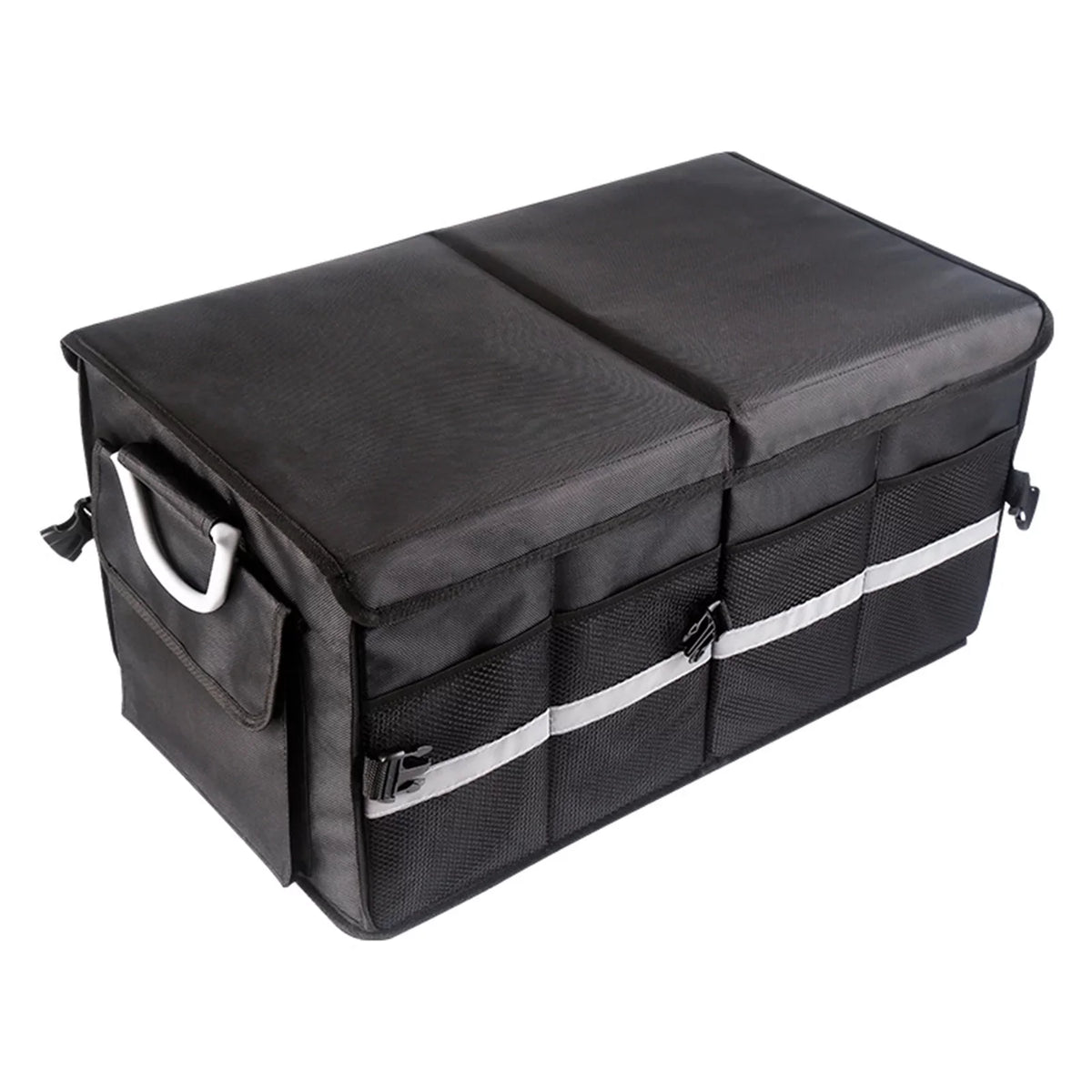 Car Trunk Car Trunk Car with Cargo Box 55L Oxford Storage Strip OWSOO Reflective Organizer Cloth Box Storage Folding Automotive Organizer