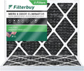 24x25x1 with Odor Furnace AC Pleated Carbon Filters 8 (3-Pack) Filterbuy MERV Activated HVAC Air Eliminator
