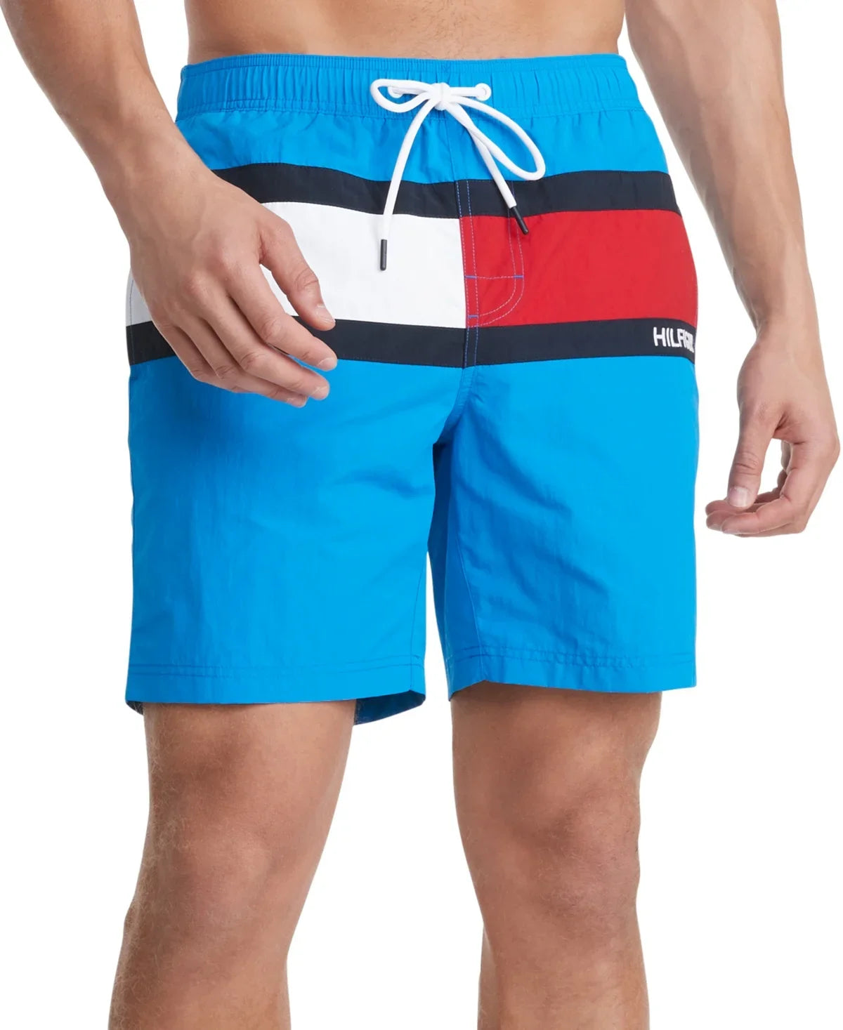 Mens Flag Trunks Blue Tommy Hilfiger Tommy Swim 2XL Blitz