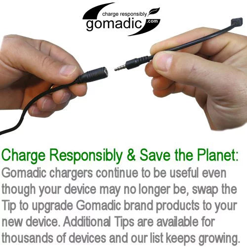 Gomadic Battery Sony suitable Technology Pack Charger Portable 2 External with - Ericsson Vivaz Rechargeable for Capacity the High TipExchange