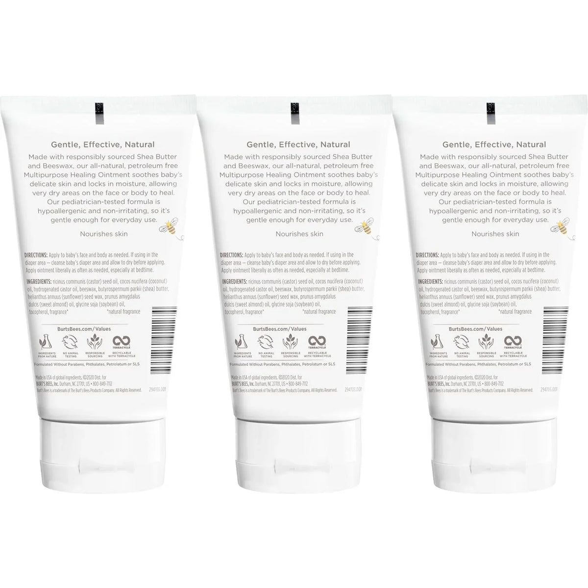 Softens Safe, Eczema with of Baby 4 Balm, Ounce 3) Healing Diaper Formula, Pediatrician Shea (Pack Bees 3) Burt's (Pack Multipurpose Calms 4 Oz Dry Based Plant of & Tested, Skin, Ointment Butter,