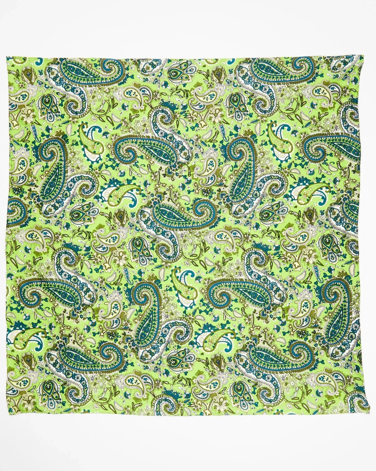 Wild Silk & Paisley Western One M Men's F Size Lime Rag