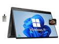 11, Laptop, Card True x360 7 15.6" 2-in-1 Radeon Graphics, RAM, Backlit Ryzen 2TB Envy Black, Win 5825U, Keyboard, Vision USB SSD, HP Touchscreen 5MP 64GB 2022 PCIe AMD 32GB AMD Camera, IR