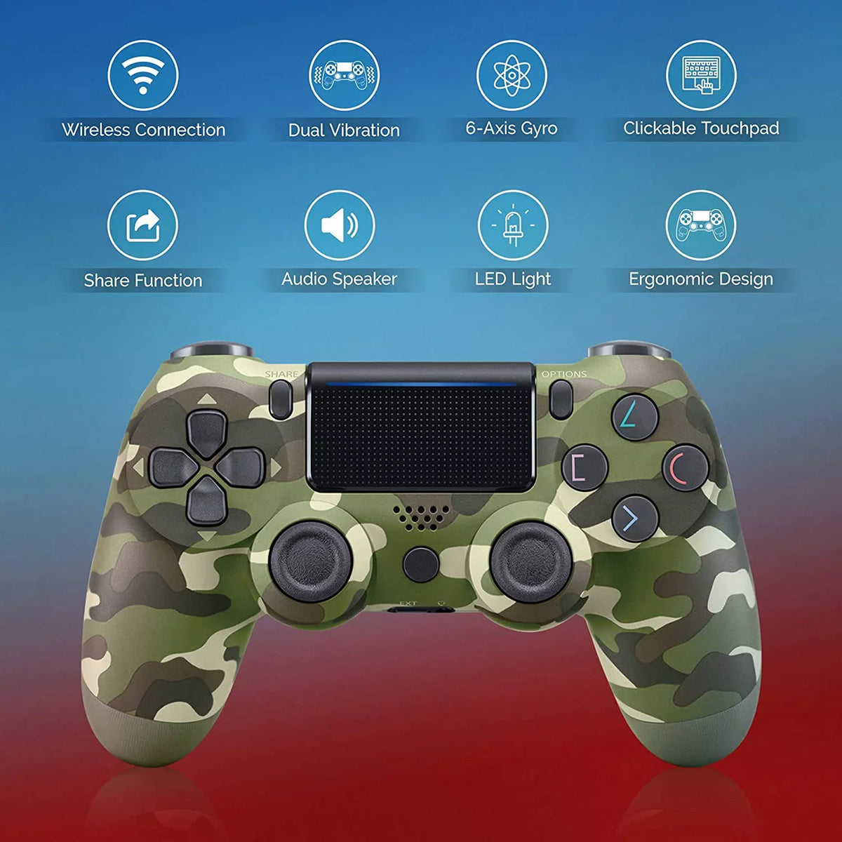 Galaxy Samsung (Green 5G/Lite Speaker/Gyro/Remote BlueTooth 1;000 GamePad Battery/Built-In Controller S10/S10e/S10+/S10 Slim Plus with Plus/10 Compatible Camo) Wireless PRO