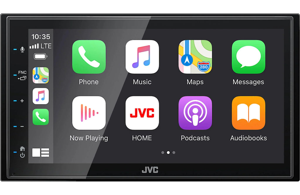 Monitor+Absolute CAM880 Phone fixed Camera JVC Rearview 6.75" w/ Magnet Touchscreen Multimedia KW-M56BT & Holder Receiver Digital