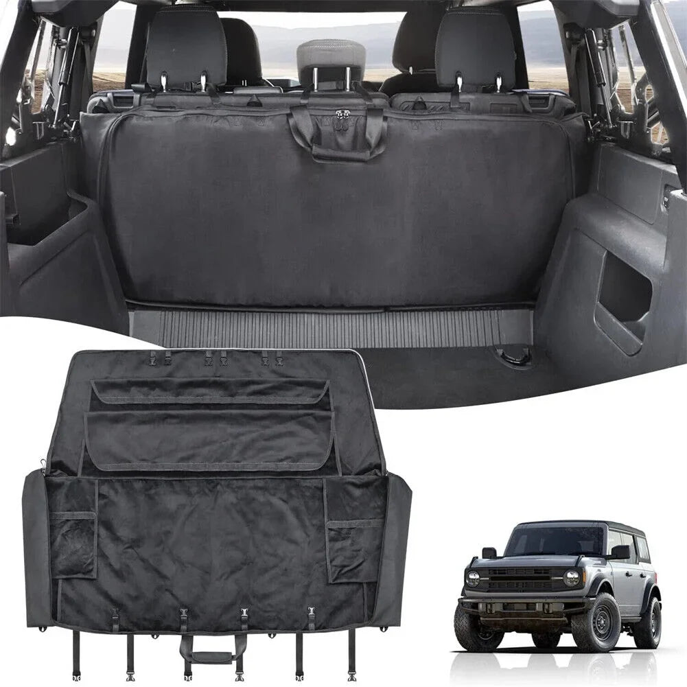 For Top Storage Bronco Window Door Bag Black 2021-2023 Ford Accessories Soft 4