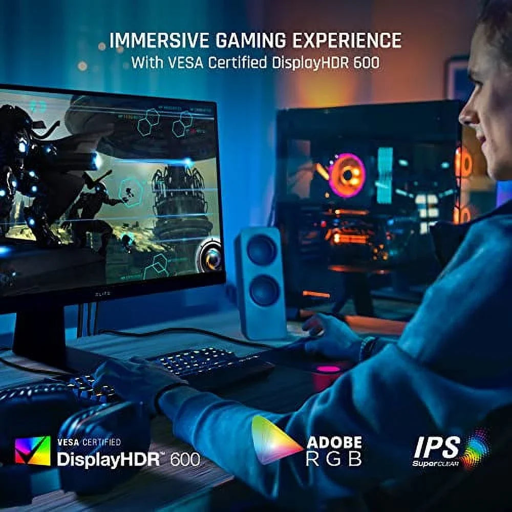 Premium 1ms , 600, Monitor Advanced Ergonomics USB, with XG320U ViewSonic Esports 32 Inch HDMI, UHD Pro, Black DisplayPort, for and ELITE 4K 150Hz HDR FreeSync Gaming