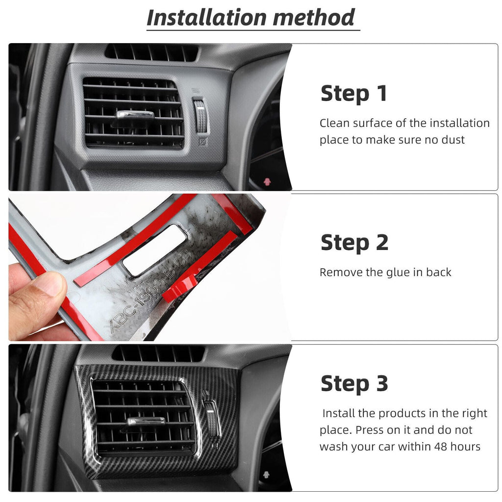 Trim for Side Conditioner Vent Center Cover Console AC Teledu Air Outlet 10-19 4runner