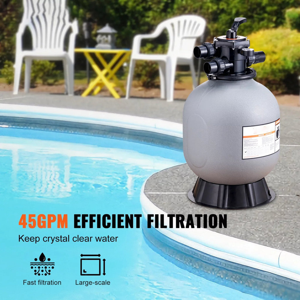 Sand with BENTISM Swimming Above 19" Filter Valve 7-Way Filter Pool Sand Inground