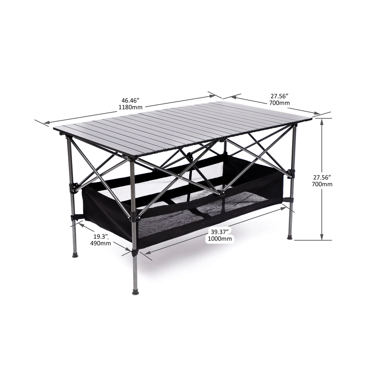 Outdoor Party, 5, Camping, Patio, BBQ, Picnics, Folding of Indoor, Table and Chair for Set Outdoor Black/Gray Beach,Backyard, Set