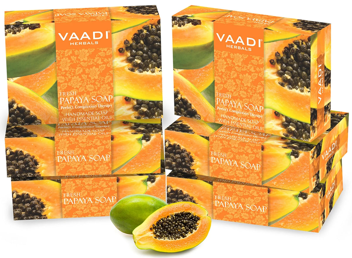 6) Fresh Papaya (Pack Soap, 75G Vaadi Of Herbals