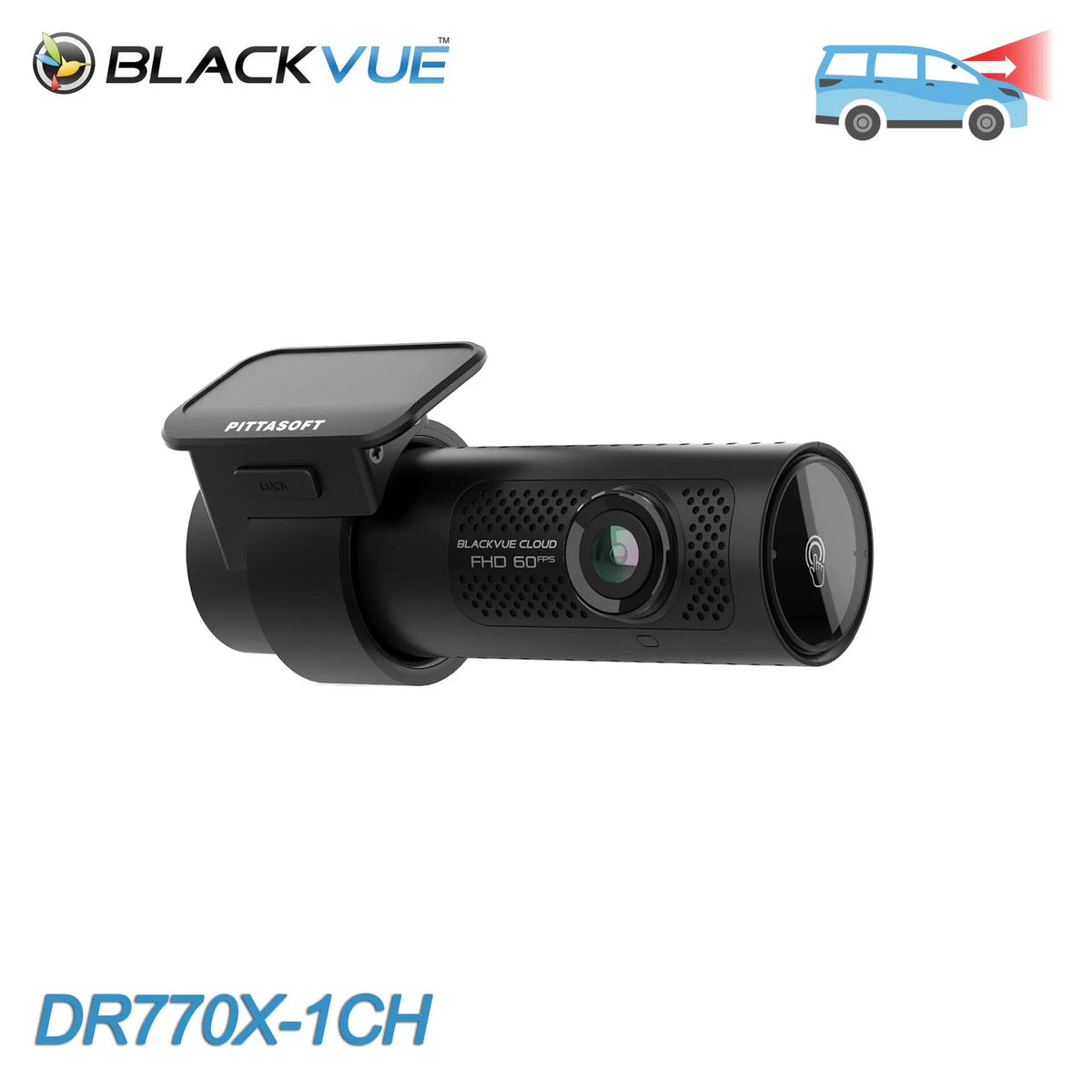 BlackVue Lens DR770X-1CH With Cloud-Ready WiFi Single | Cam 256GB GPS Dash & 1080p 60FPS Card