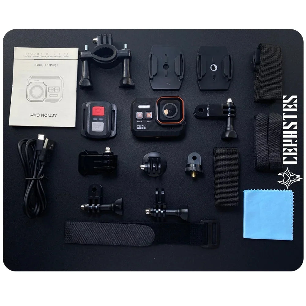 Screen 4K60FPS Sports Remote recorder Camera Camera drive Camera Cam Sport Action Helmet Control Action Waterproof With