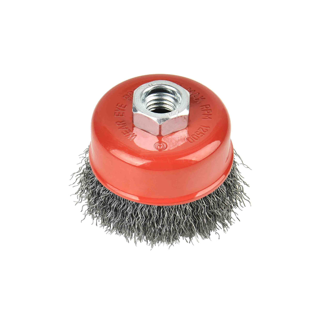 Grinders, Brush, Pack Brush, 4 Knotted Cup Wire 4 Wheel Wire Twist for 5/8"-11 Inch UNC Twist
