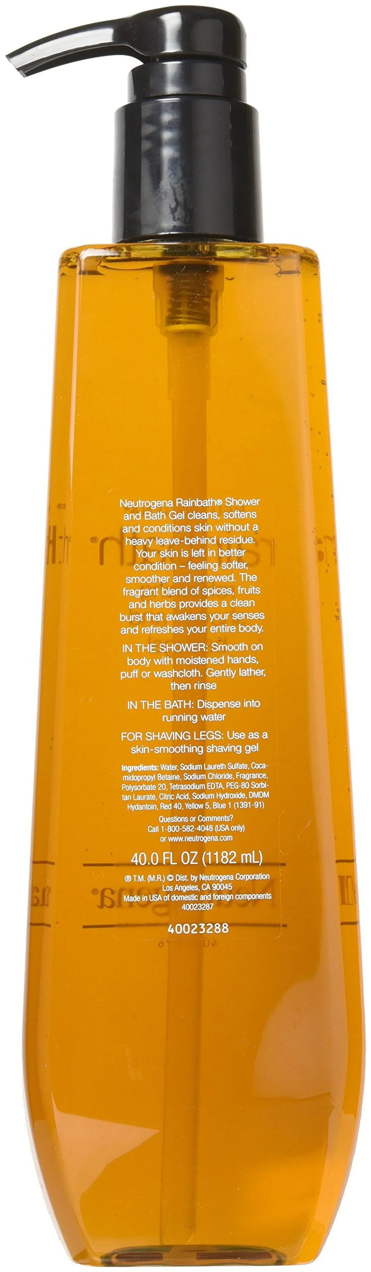 and Original, Shower Bath Oz 40 Neutrogena Pack) Fl Refreshing (3 Rainbath Gel,