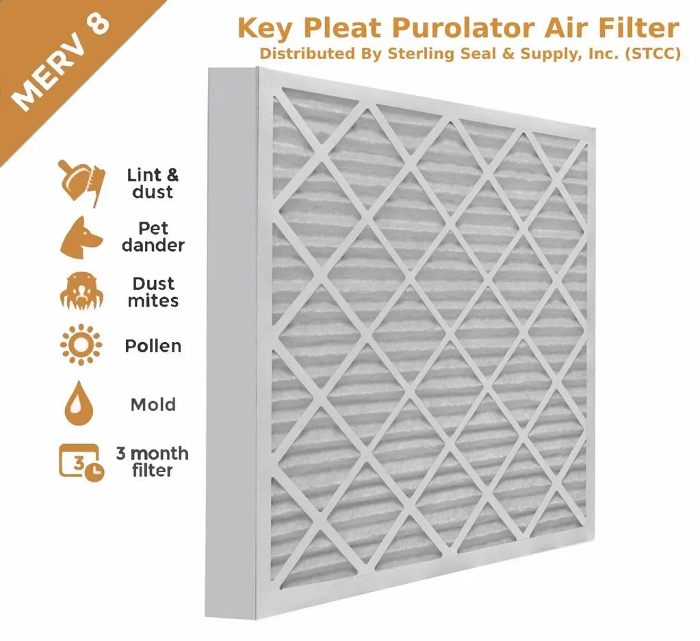 Filter 20x20x2 Pack) - Guard Air 8 MERV / (6 Air Purolator Pleated