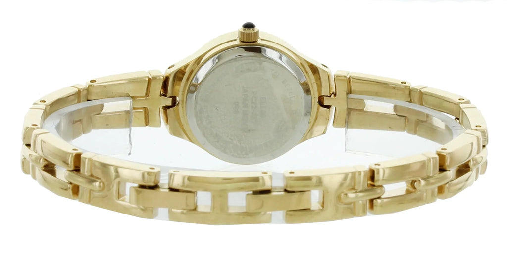 Tone Gold Bracelet Round Analog Date Elgin Style Women's Watch