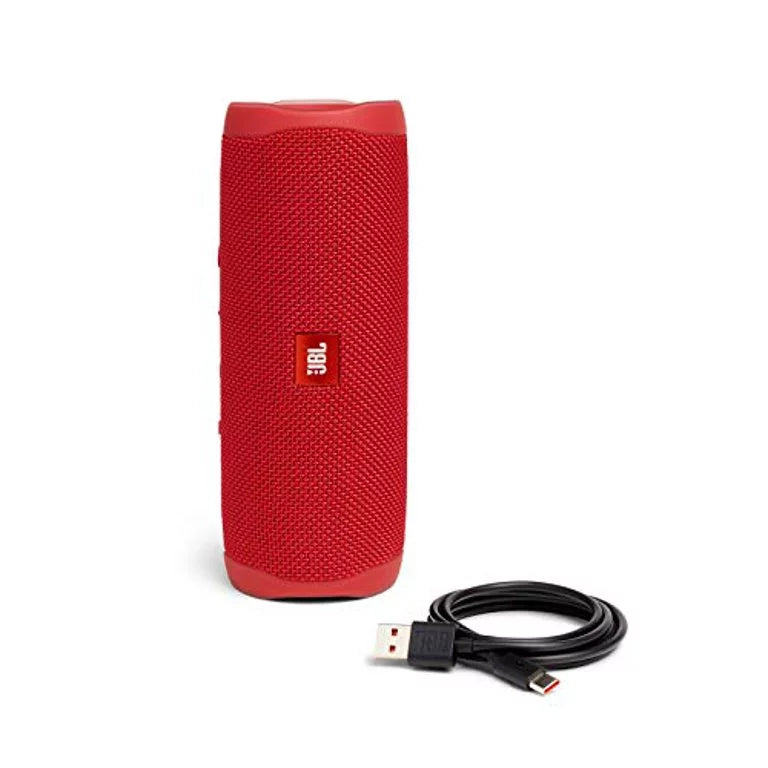 Red (Refurbished) FLIP Speaker, Waterproof JBL Portable 5 Restored