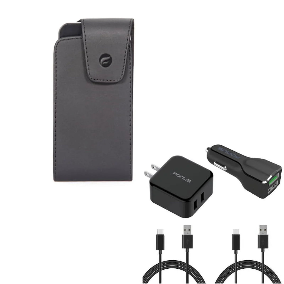 for Leather Adaptive Motion Liquid Fast USB Charger 6ft Car Alcatel Bundle (Two) 5z Idol Primo Home Long 4S ASUS Phone Pro Z2D Jade 4-in-1 Cable - ZenFone 4 - Black Case w - Acer Blackberry