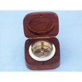 Desk in. 3 Decorative Compasses Compass Rosewood With Brass Accent Box