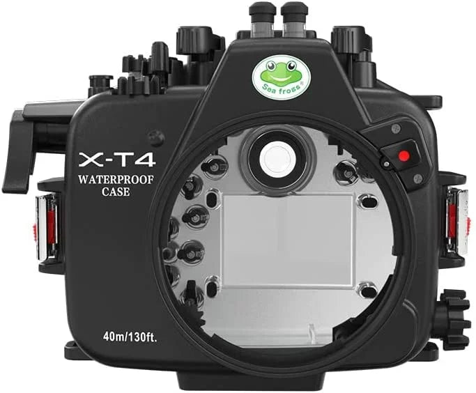 X-T4 for Scuba Seafrogs Flat Camera Port Case Waterproof Fujifilm w/Short Underwater Fuji [40M/130FT] Housing xt4