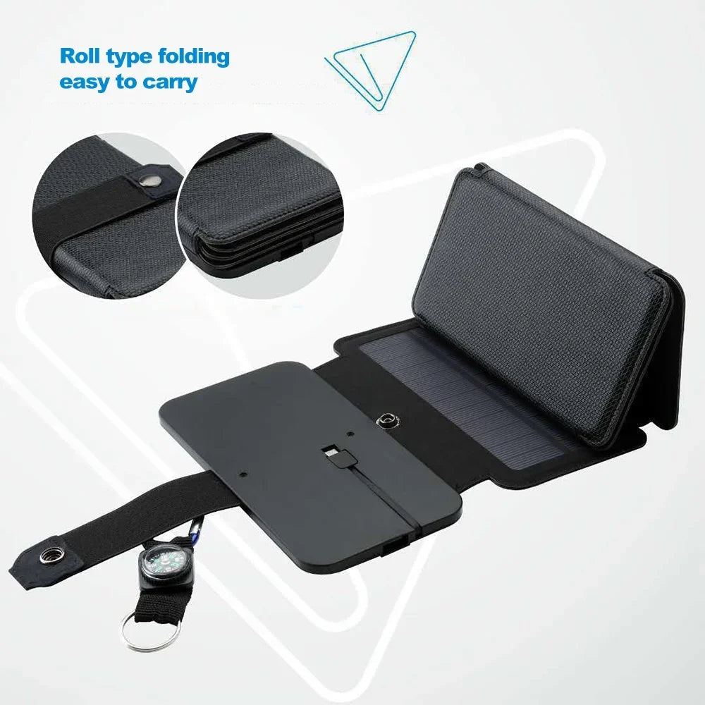 '- Koeb Qisuo Solar Huiop Charger,Solar Mobile Panel Removable PanelRemovable Dabey Pristin SolarMobile Anrio Outdoor MobileSolar 5pcs Solar