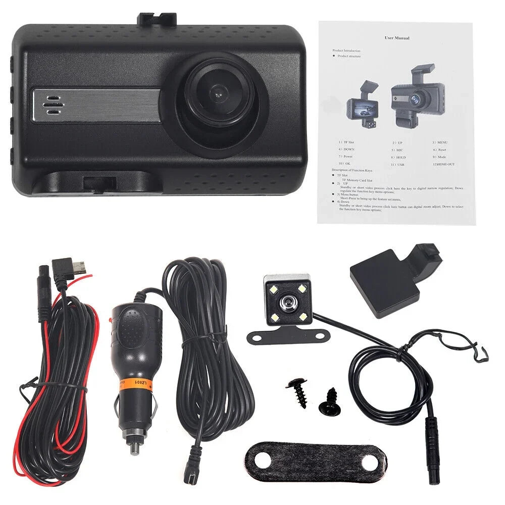 Rear DVR Onemayship Lens Dual Video 1080P Cam Car Recorder Sensor and Dash Front Camera G