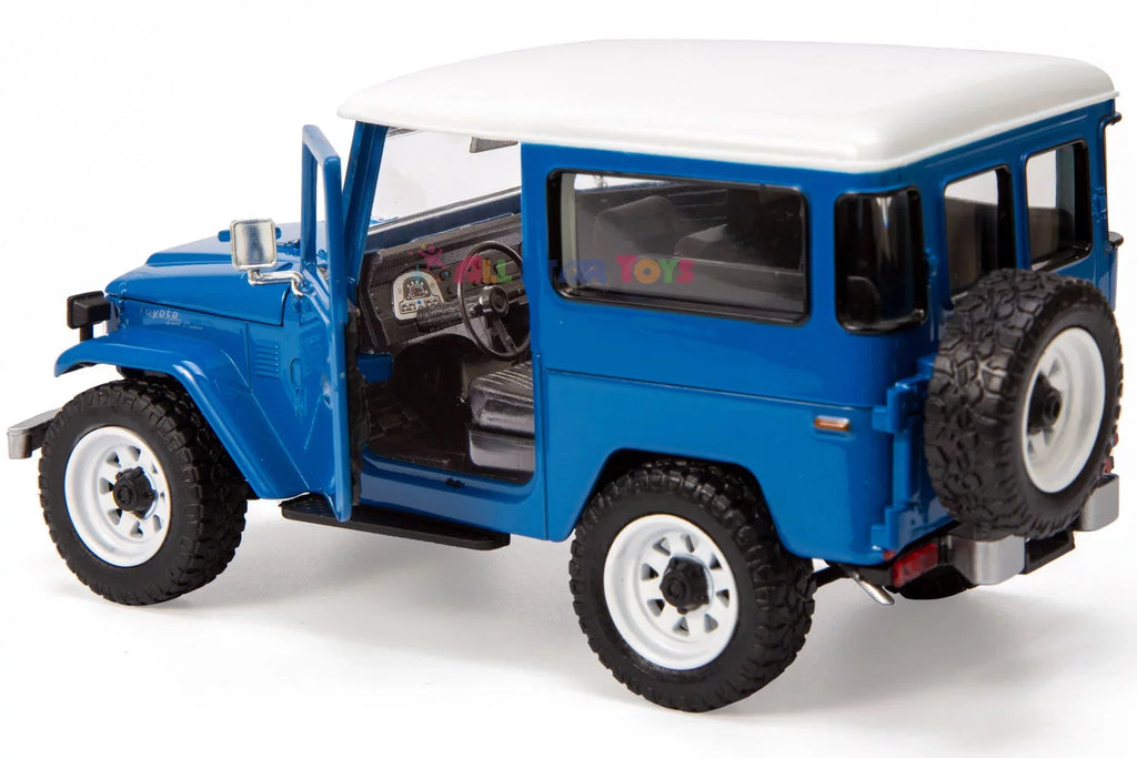 with FJ40 Land Toys Wheels Custom Model Blue 79323 FJ Cruiser J40 Diecast by Off-Road 1/24 Motormax All Royal Exclusive Toyota Star Cruiser