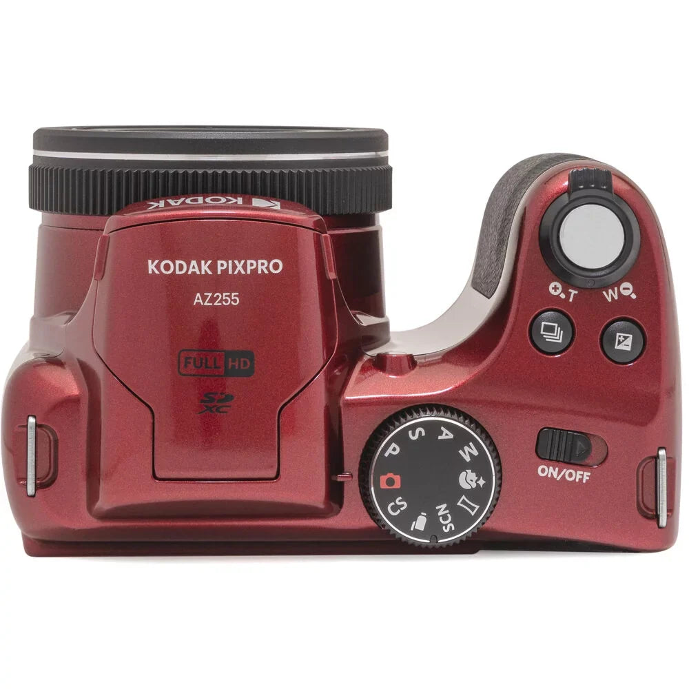 Camera + Kit +Tripod Case Extra Kodak -32GB (Red) Battery AZ255 PIXPRO Digital +