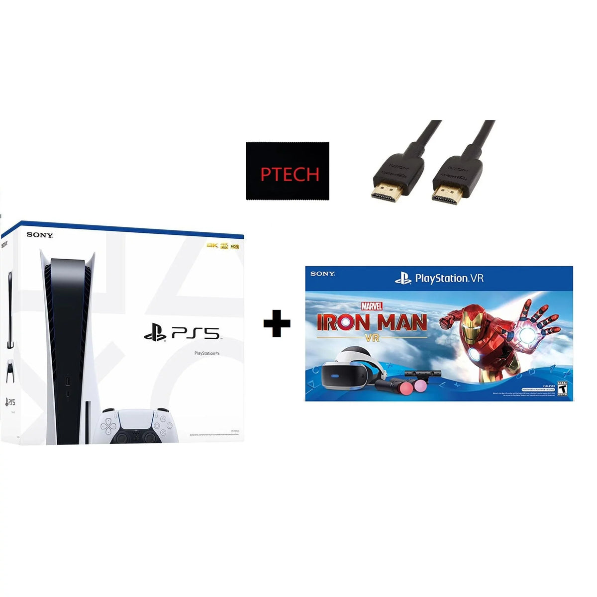 Sony Gaming + Marvel’s Man VR_Bundle Console Iron Version) Holiday 2022 (Disc PlayStation_VR Bundle: PlayStation_PS5 PlayStation