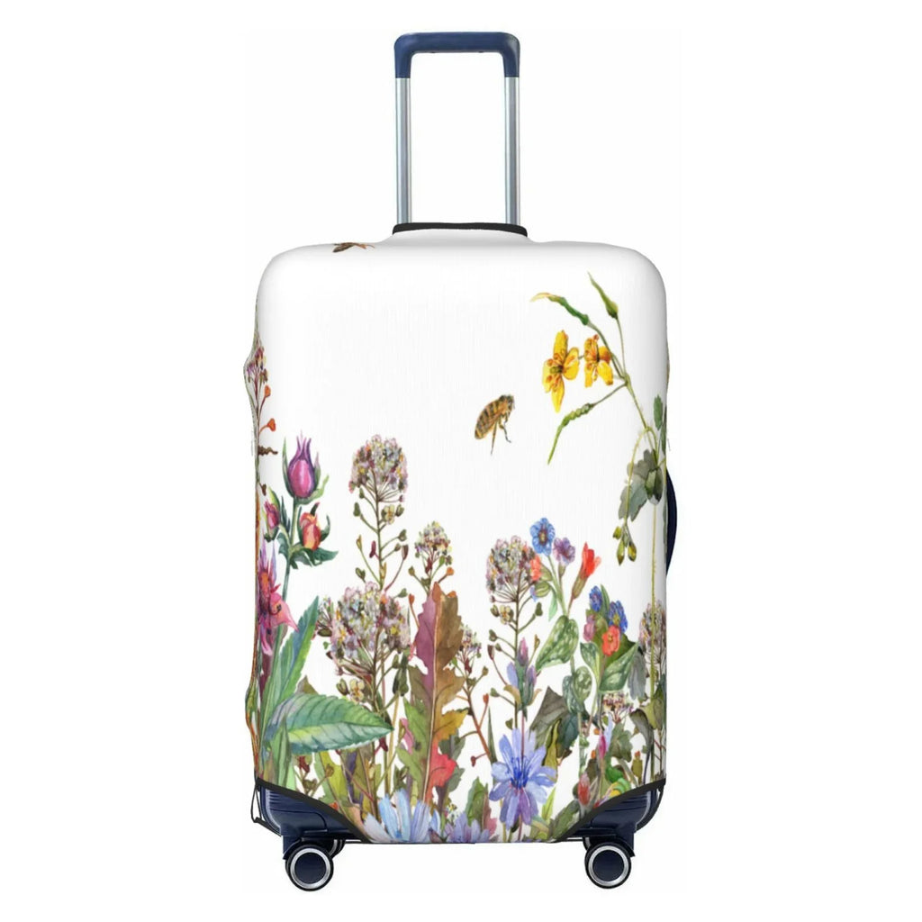 Wildflowers And Haiem Luggage New Anti-Scratch Suitcase Keep Technology With - X-Large Cover,Durable, Luggage Herbs Looking Protector Your Washable