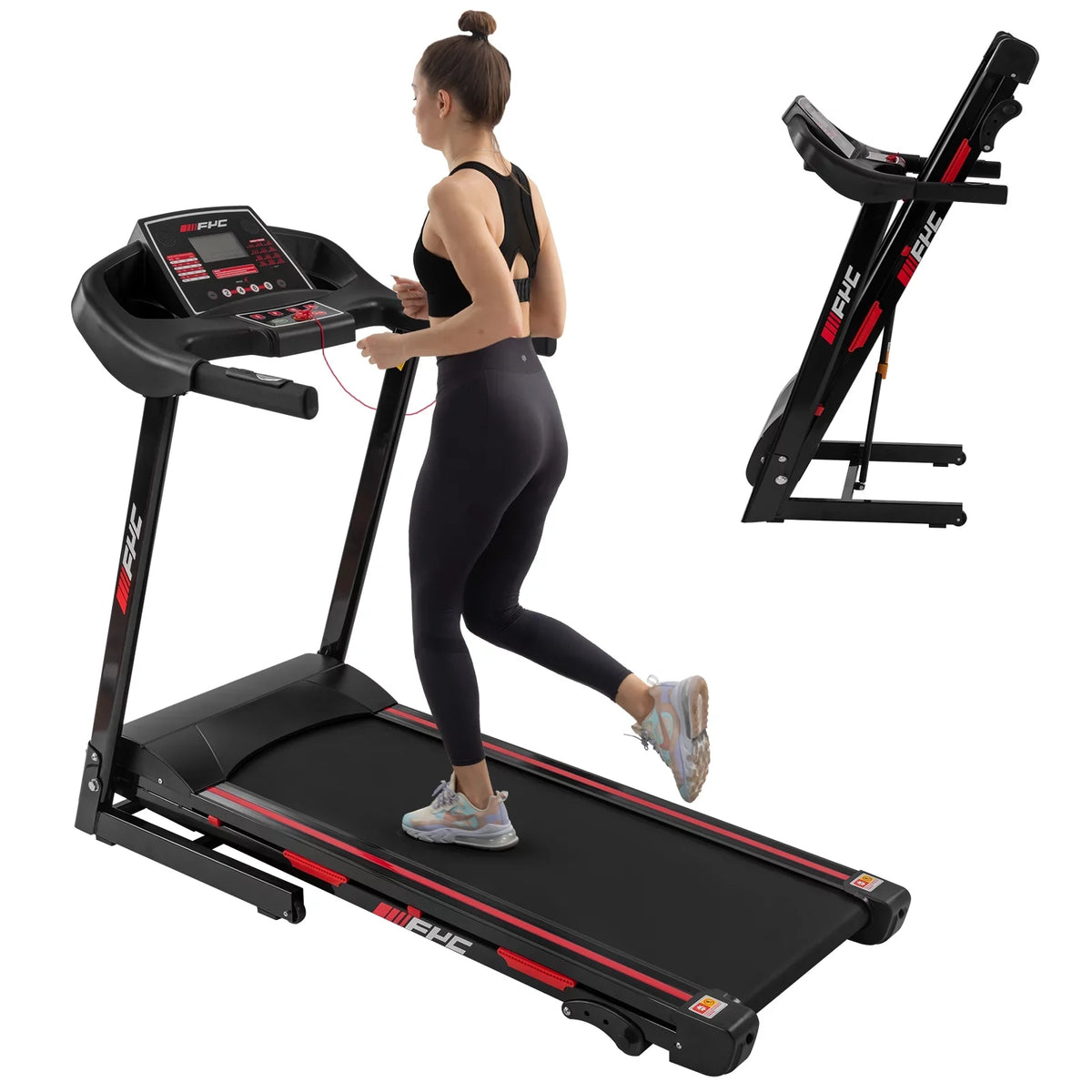 Machine Exercise 3.5HP Running - Treadmill with Max Capacity Home for Home Weight 16KM/H LBS Speed 330 Foldable Treadmill Workout Incline/, Electric Assembly, Gym Folding FYC Easily Dcenta