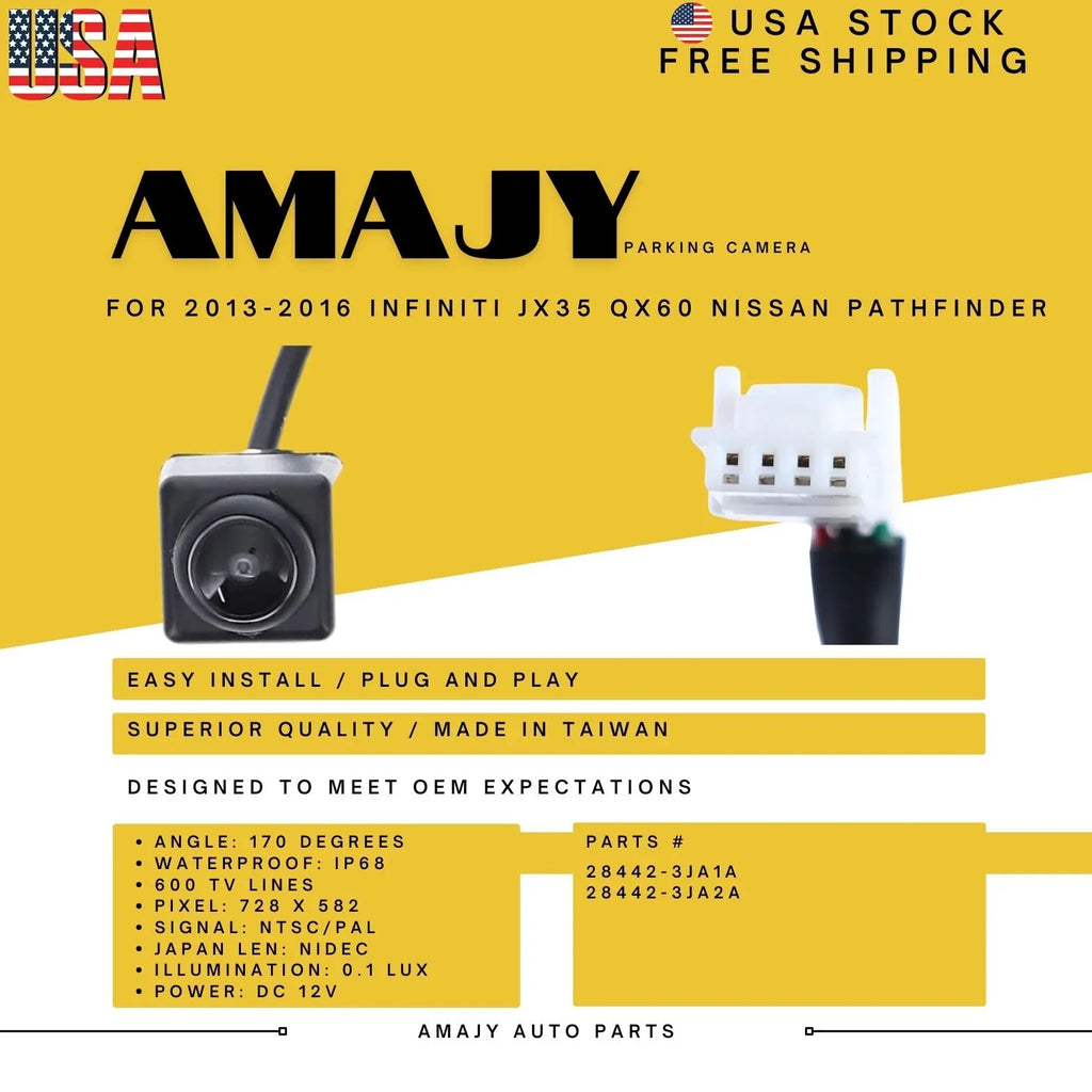 28442-3JA1A Backup Infiniti for 13-16 QX60 Replaces Nissan 284423JA2A PATHFINDER JX35 Camera