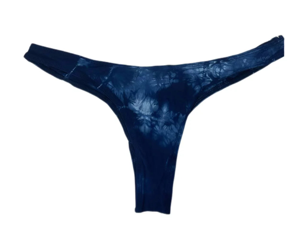 Frankies Tie L Die Bottom, Swim Women's Sunny Blue, Thong