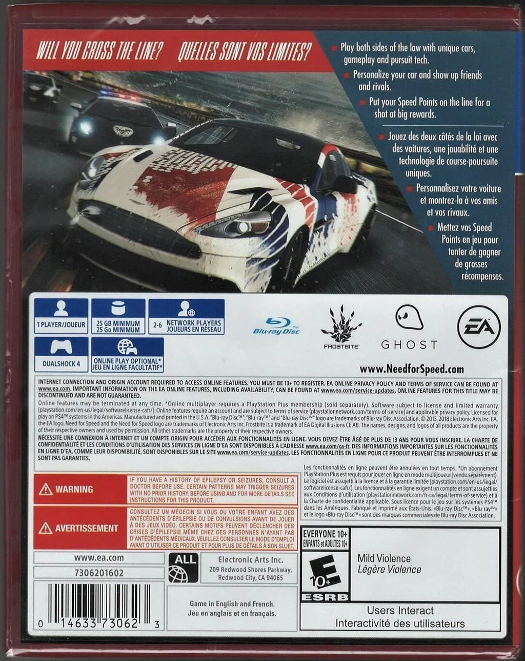 Versi-014633730623 Factory Sealed (Brand For (Playstation Speed: Need Hits) New PS4 US Rivals
