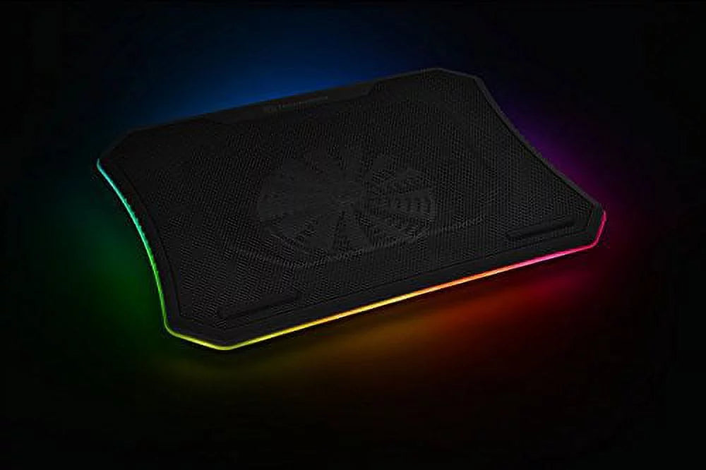 Mesh Laptop Pad Notebook 200mm 10"‐19" RGB Single Massive CL‐N014‐PL20SW‐A Steel Thermaltake Panel 20 Fan Cooling