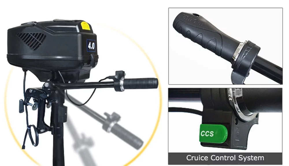 Trolling Fishing Outboard 4HP 48V Brushless Engine Boat Techtongda Electric Motor Motor