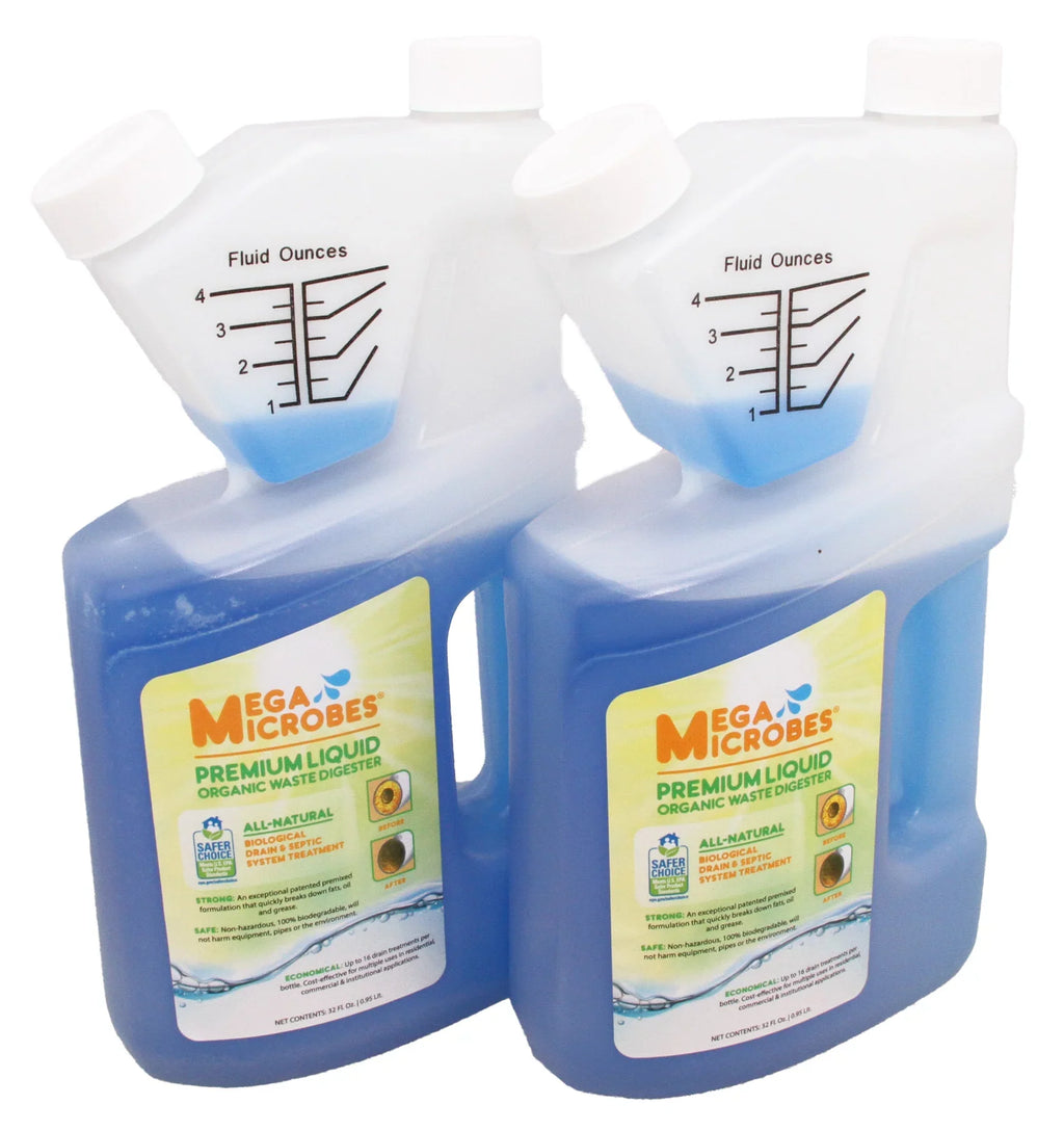 Septic, Treatment, Drain, and MML-32FL Bottle MegaMicrobes MML-5GL No-Mixing 32-Ounce Liquid Pump Trap
