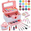 Frozen 3-12 Toys Cosmetic, & Makeup Kids Toddler for Washable Old & Safe Birthday Kit Year Set, Makeup Pcs Girl Girl Set Non-Toxic Gift Kids (Pink) for Real Makeup Girl Little 42 Christmas