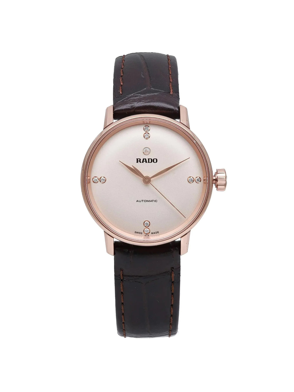 Coupole Watch Dial Gold Rado Classic 31mm Ladies Steel Beige Rose R22865765