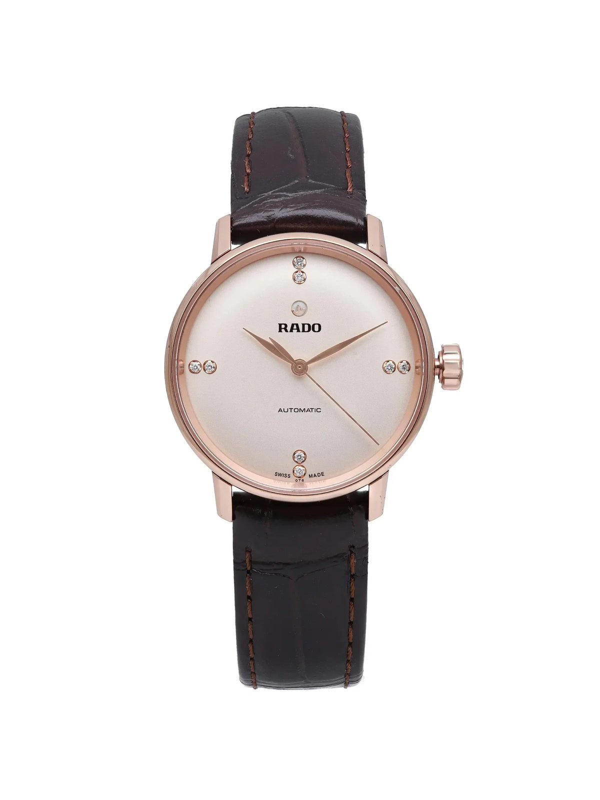 Coupole Watch Dial Gold Rado Classic 31mm Ladies Steel Beige Rose R22865765