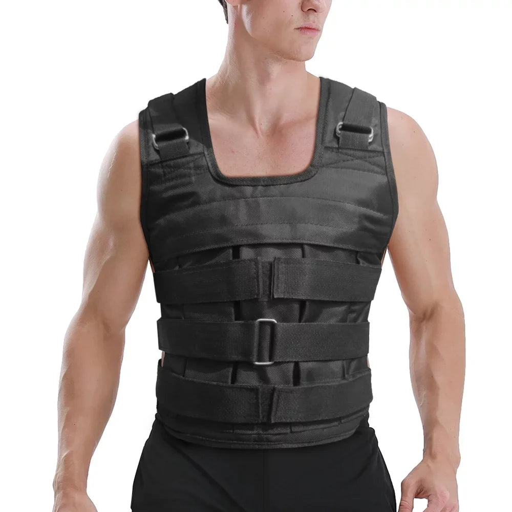 Load, Strength Adjustable Max. Oxford Cloth Weight 50kg Nebublu Vest Weighted Jacket, - Training